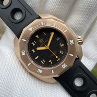 2022 steeldive bronze wristwatch sd1946s 1000m waterproof fire pattern black surface unique design dive watch spot free shipping