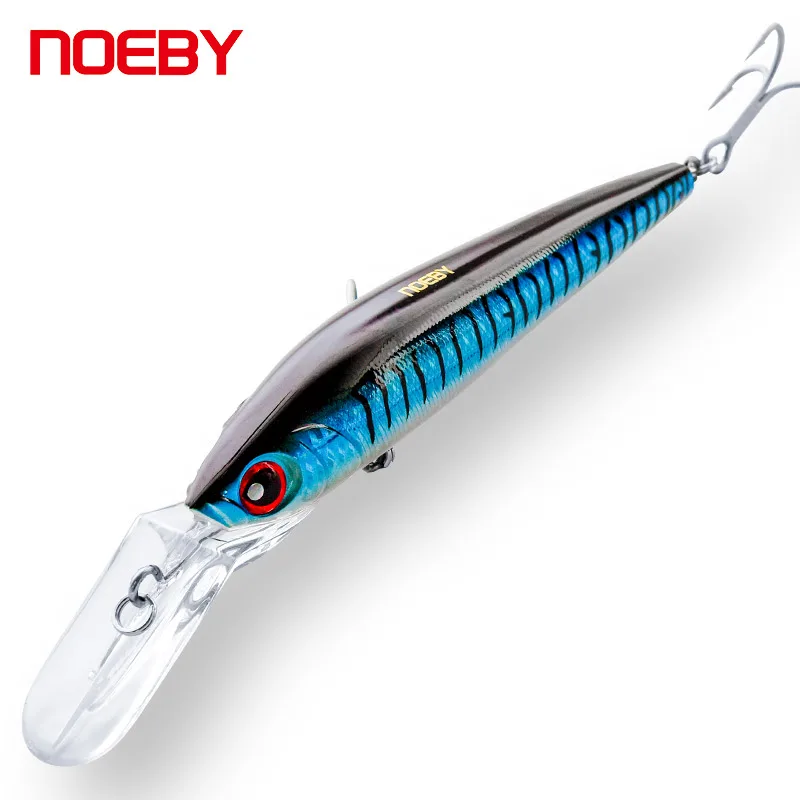 

NOEBY Big Game Trolling Minnow Lure 14cm/50g 18cm/98g HardPlastic Sinking Artificial Lures Bait Tuna Fishing Tackle NBL9093