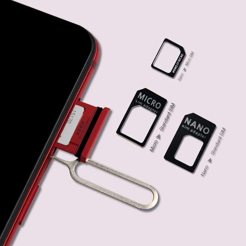 500 шт. 4 в 1 набор адаптеров для Nano SIM-карты конвертер для Micro SIM-карты с иглой для iPhone Huawei Xiaomi Samsung смартфонов от AliExpress RU&CIS NEW