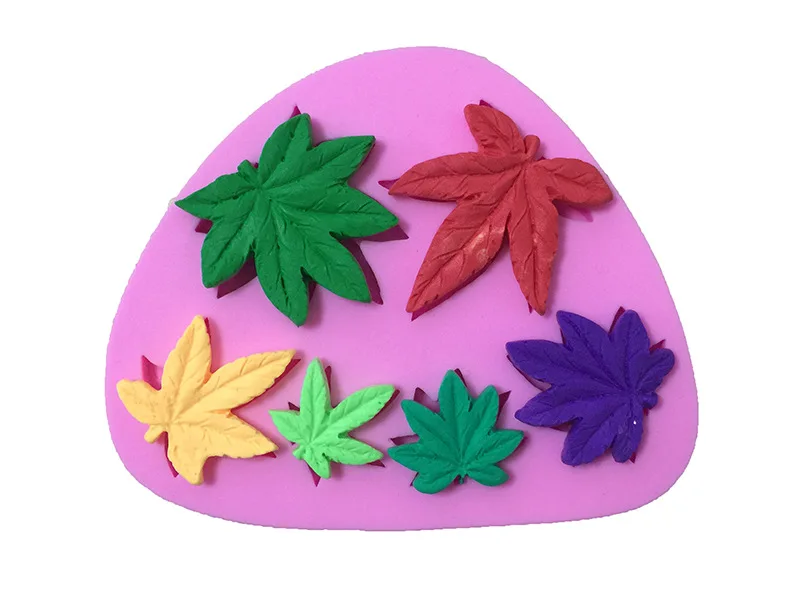 

A New Variety of Leaf Cakes Sugar Mold Liquid Frog E018 Mold