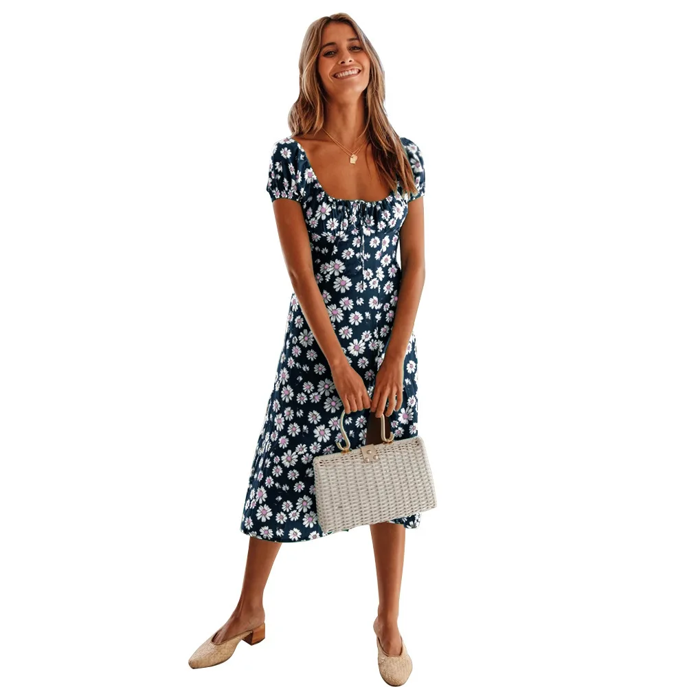 

2022 Hot Sale New Design Styele Casual Clothing Sweatwear Sweet Sexy Fashion Soft Good Fabric Women Dresses 10144