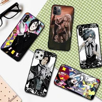 yndfcnb anime black butler kuroshitsuji phone case for iphone 13 11 12 pro xs max 8 7 6 6s plus x 5s se 2020 xr cover