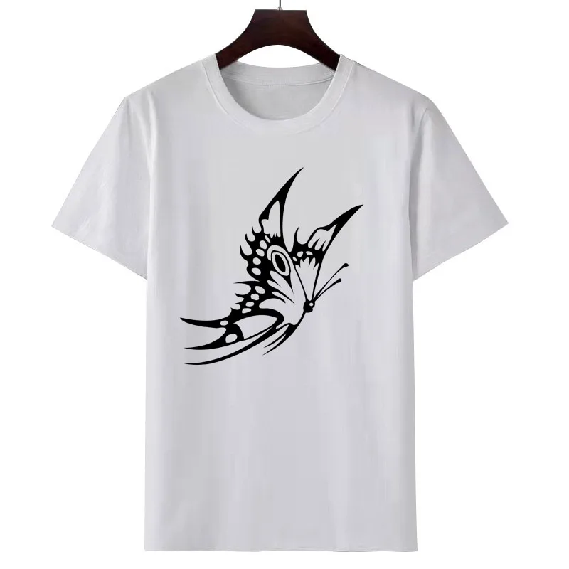

Summer Women's T-Shirt Picture Print T-Shirt Casual Fashion T-Shirt Short Sleeved Top White Round Collars T-Shirt
