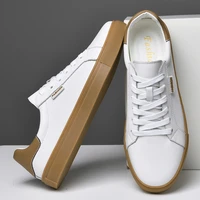 brand 2021 new mens shoes genuine leather luxury white sneakers trend comfortable casual loafer men shoes design moccasins man