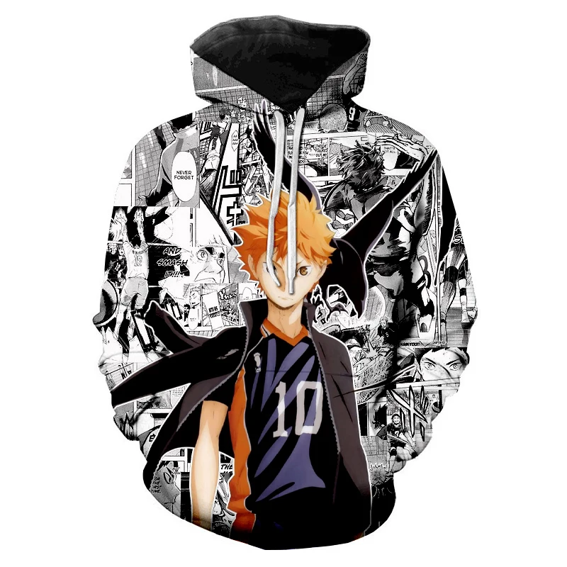 

Anime Haikyuu Hoodies Men Women Childrens Casual Coat 3D Printed Streetwear Pullover Tops O-neck Cool Sweatshirts Fashion Coats