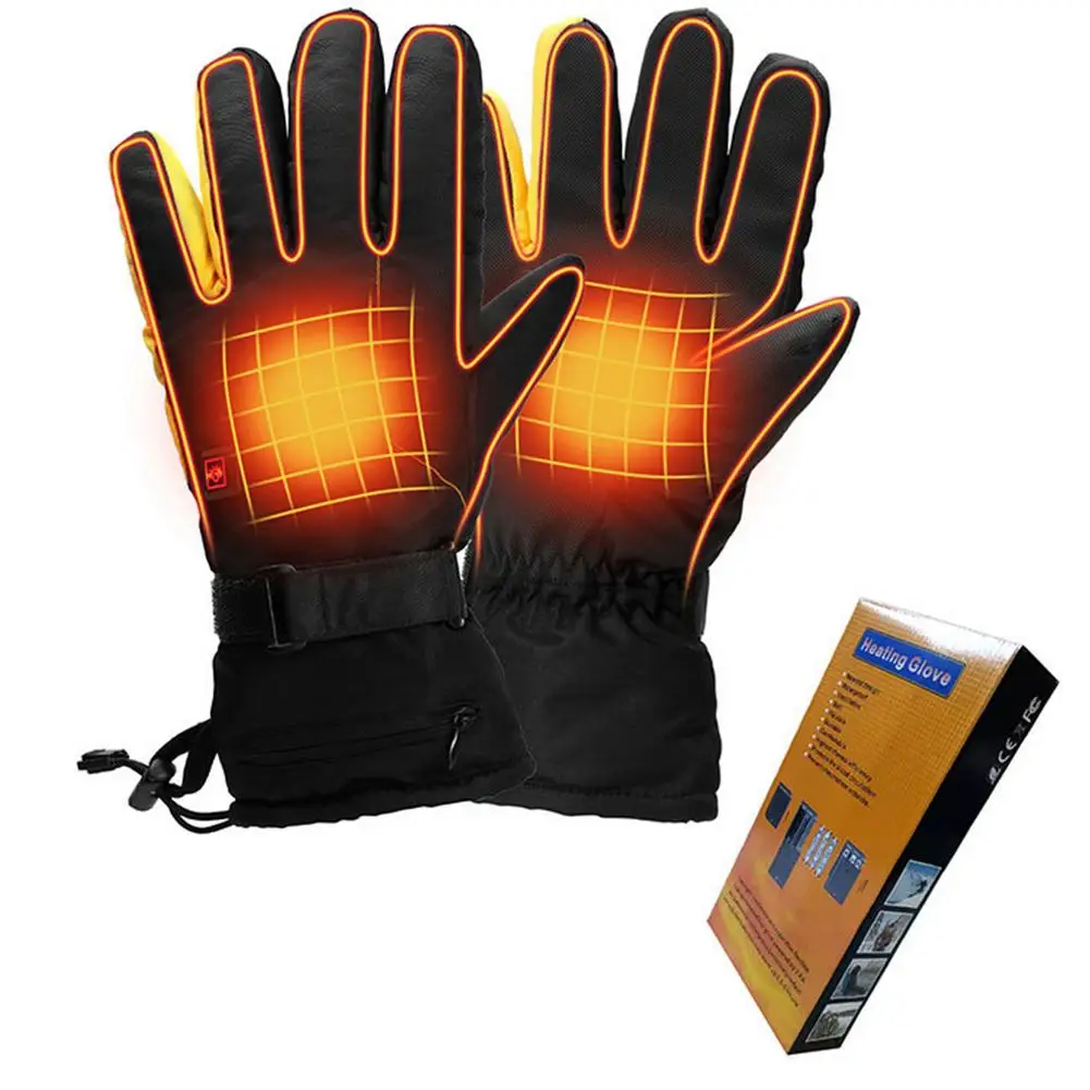 

Электрические графеновые перчатки с электрическим подогревом, водонепроницаемые перчатки с подогревом для мотоцикла, теплые руки для езды...