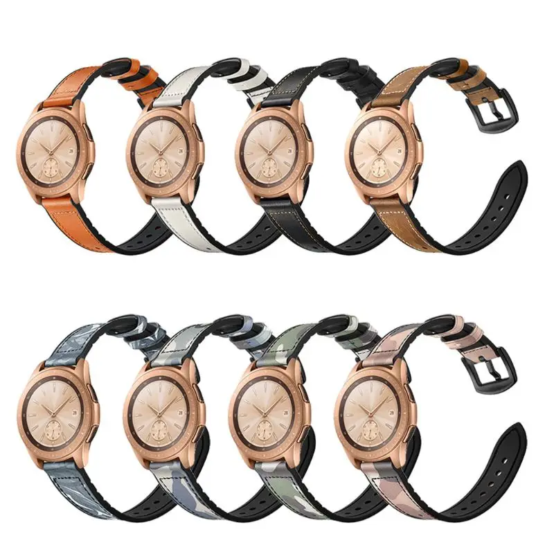 20 мм/22 мм Натуральная кожа ремешок на запястье, наручные часы для samsung Galaxy Watch 42/46 мм