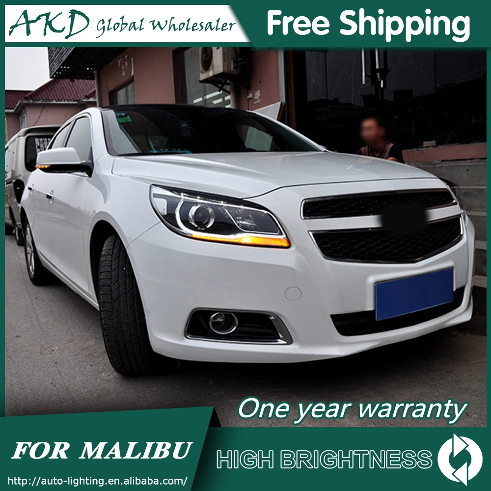 AKD автостайлинг для Chevrolet Malibu фары 2012 2016 светодиодный ные DRL Биксеноновые линзы