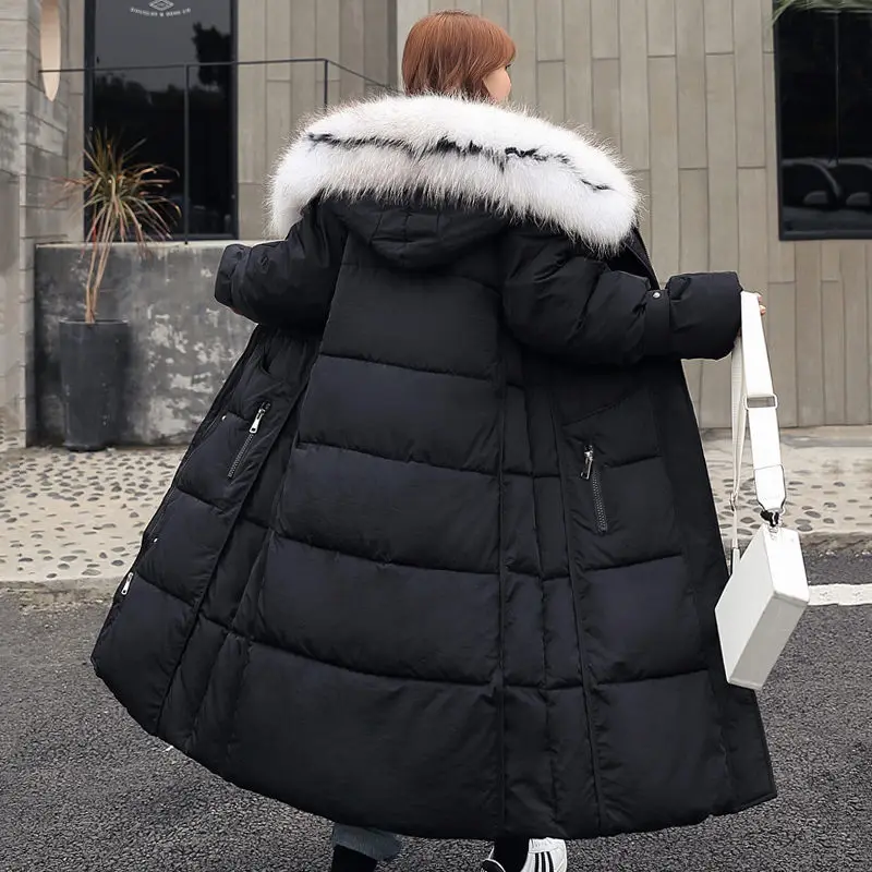 Новинка 2019 Корейская зимняя куртка большого размера теплая хлопковая одежда