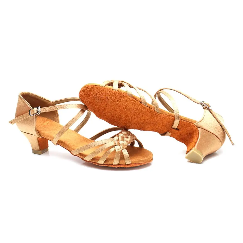 Latin Dance Shoes Salsa For Women Girls Children Indoor Tango Ballroom Dancing High Quality Dropshipping | Спорт и развлечения