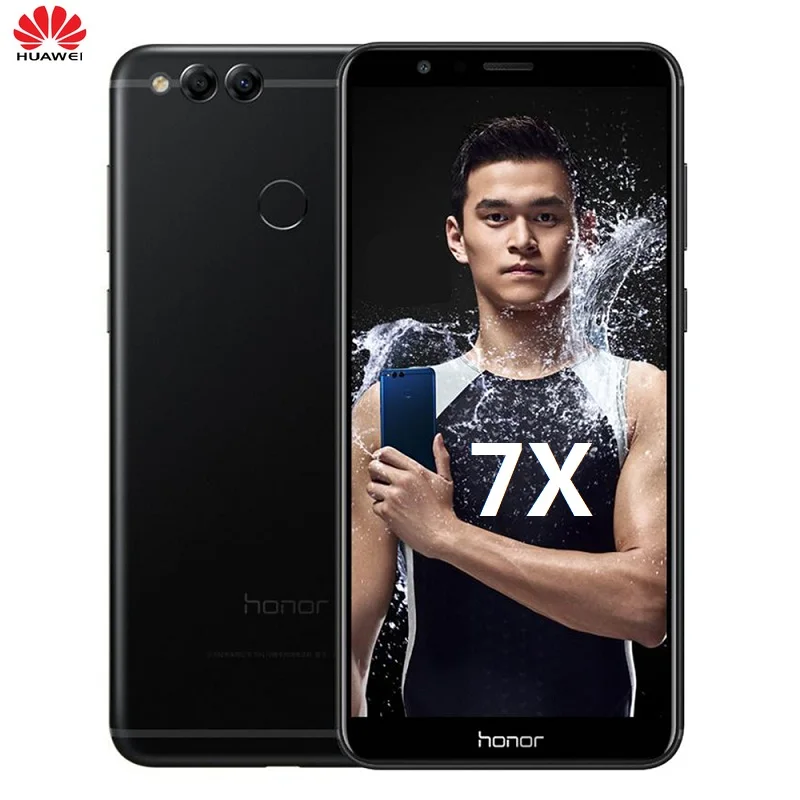 HUAWEI Honor 7X4G смартфон 5 93 дюймов полный экран Android 7 0 Восьмиядерный 2 4 ГГц Гб ram 32 ГБ rom