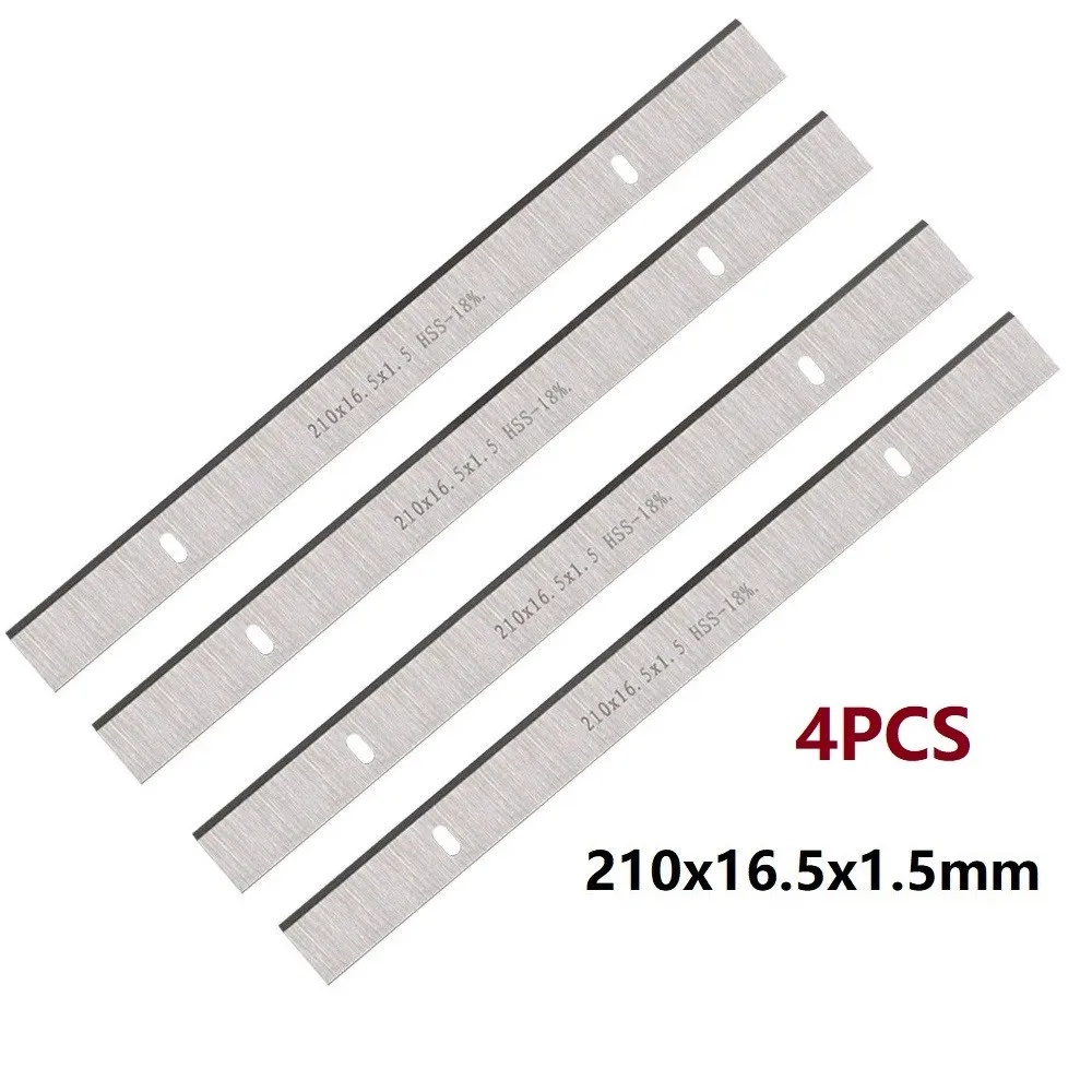 

4pcs 8" HSS Thickness Planer Blade 210x16.5x1.5mm Wood Planer Power Tool Suitable For ERBAUER 052 BTE & PB02