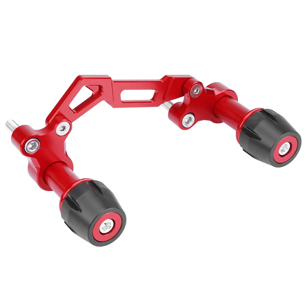 

Motorcycle Adjustable Exhaust Pipe Sliders Falling Protector for Yamaha NVX Nmax Xmax(Red）