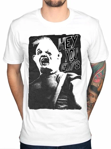

Official The Goonies Hey You Guys (White) T-Shirt 80s Movie Retro Movie Merch
