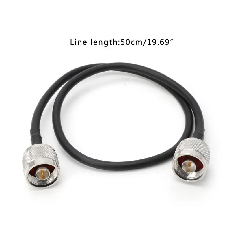 

N Male To N Male Plug RG58 Coaxial Cable RF Adapter Assembly Extension Cables 50cm