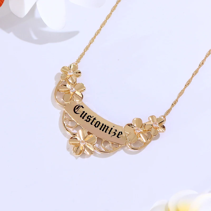 Скажите полинезийское Гавайское Самоа Маршалл стиль Плюмерия имена на заказ