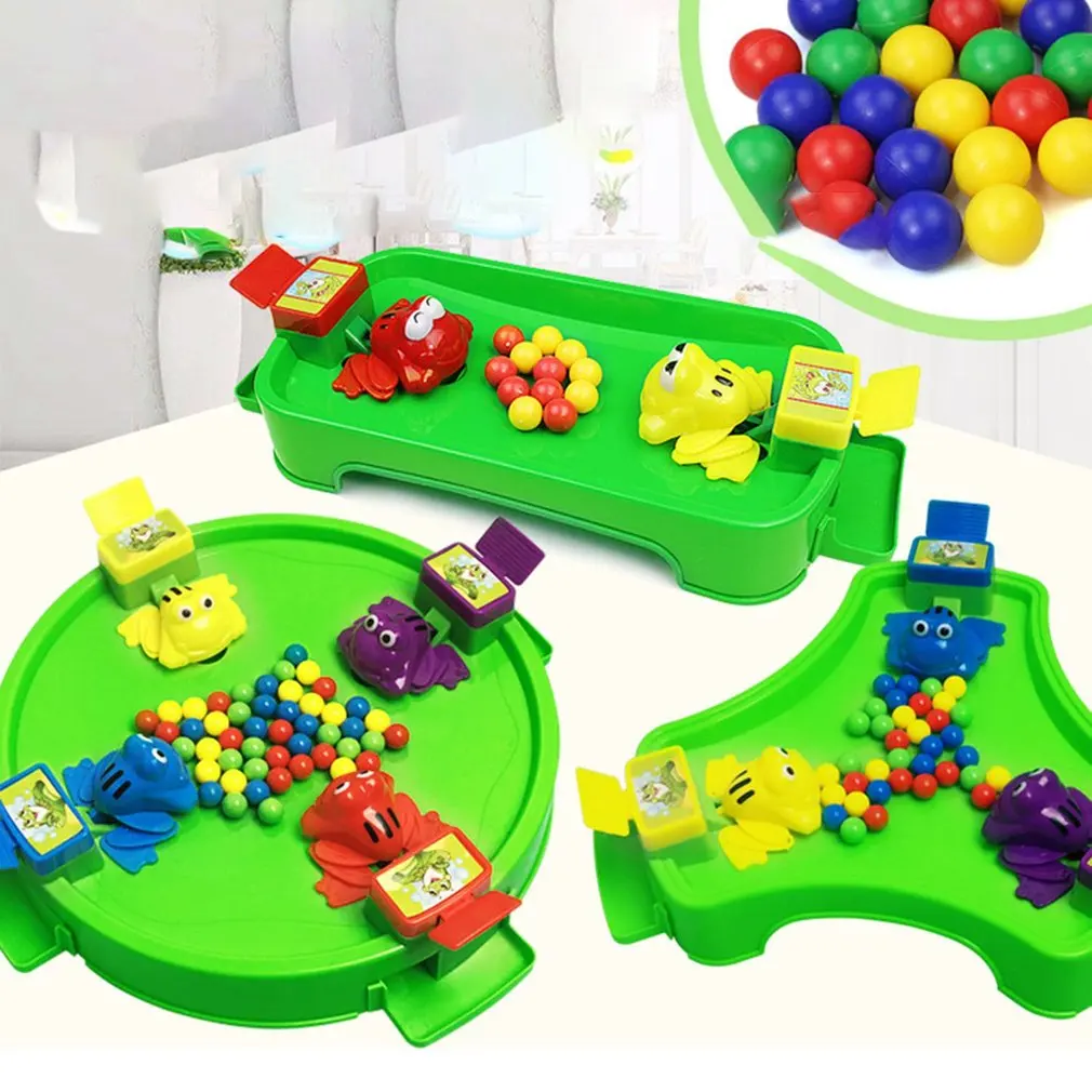 

Frog Swallows Beads and Eats Tabletop Games for Two People Parent-child Interaction Toys Feeding Frog Swallow Beads Table Game