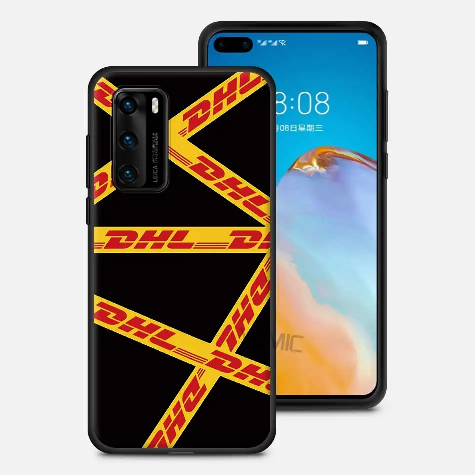 

Dhl Express Cases for Huawei P30 P Smart Z P40 Lite E P20 Pro P10 Psmart 2019 Black Silicone Cover Soft Phone Shell