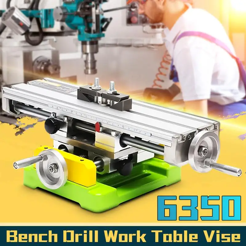 

BG6350 Multifunction Drill Vise Fixture Working Table Mini Precision Milling Machine Worktable X Y-axis Adjustment