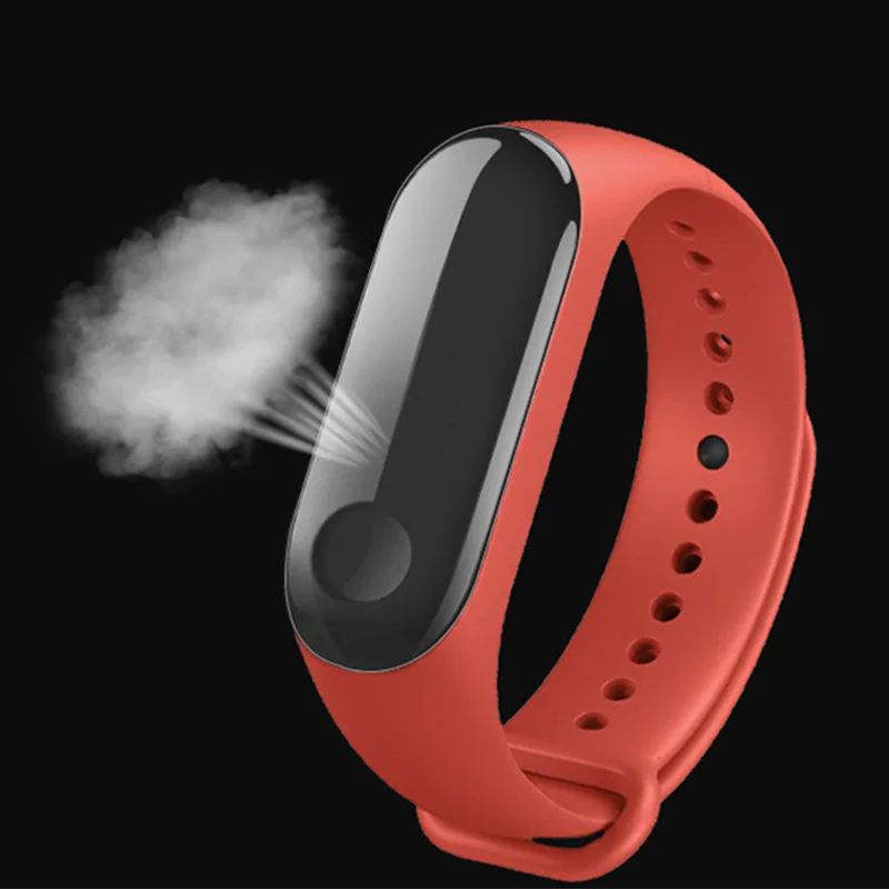 5 шт. M3 пленка экранная лента mi Band 3 Закаленное стекло протектор с отверстиями для Xiao mi