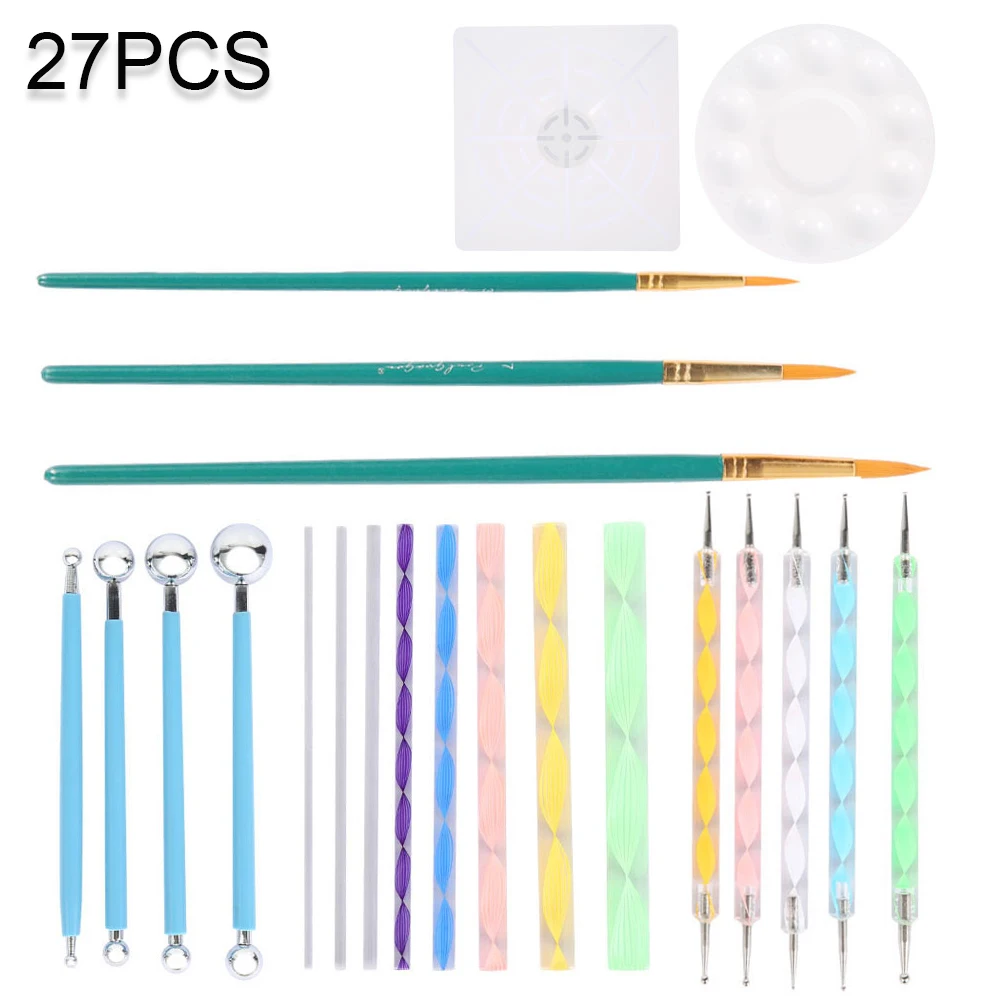 Набор инструментов для раскрашивания мандалы 27 шт. инструменты деревянных пород