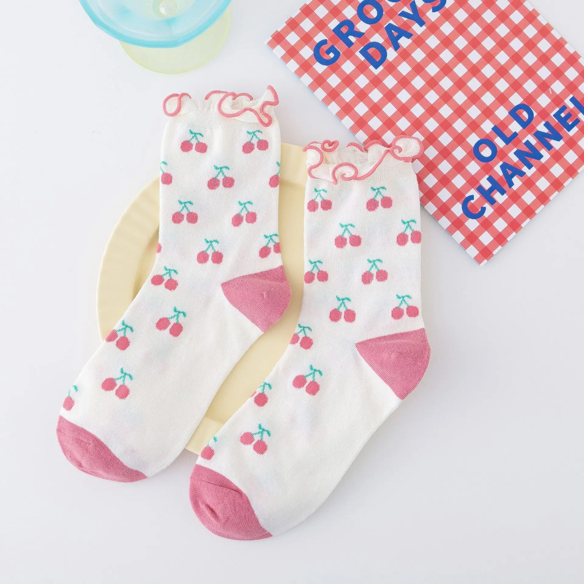 

New Cotton Women Spring Autumn Winter Cute Fruit Socks Female Strawberry Watermelon Cherry Avocado Kawaii Sock For Women
