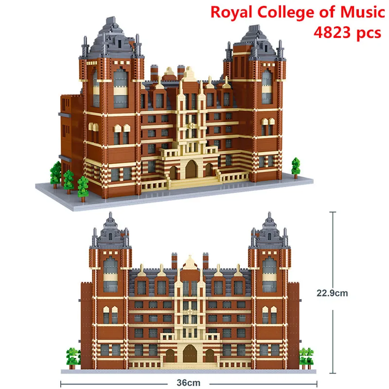 Мини архитектурные блоки микро Алмазная модель здание Эйфелева башня