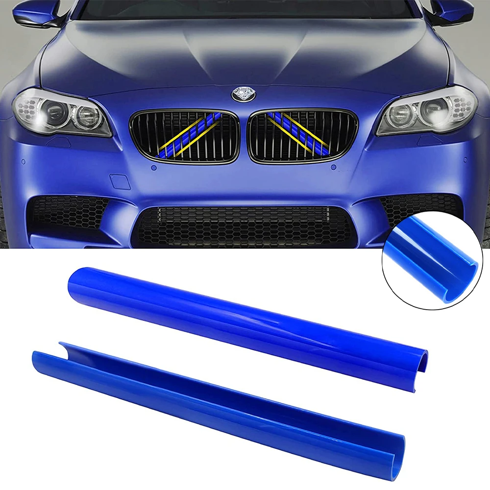 

Пара полосок для передней решетки радиатора автомобиля, разные цвета для BMW F01 F02 F10 F11