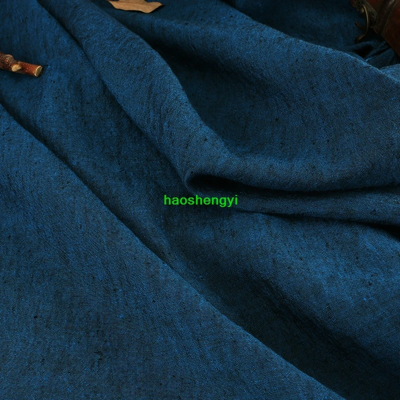 

Высококачественная окрашенная в пряже льняная Повседневная однотонная ткань для одежды