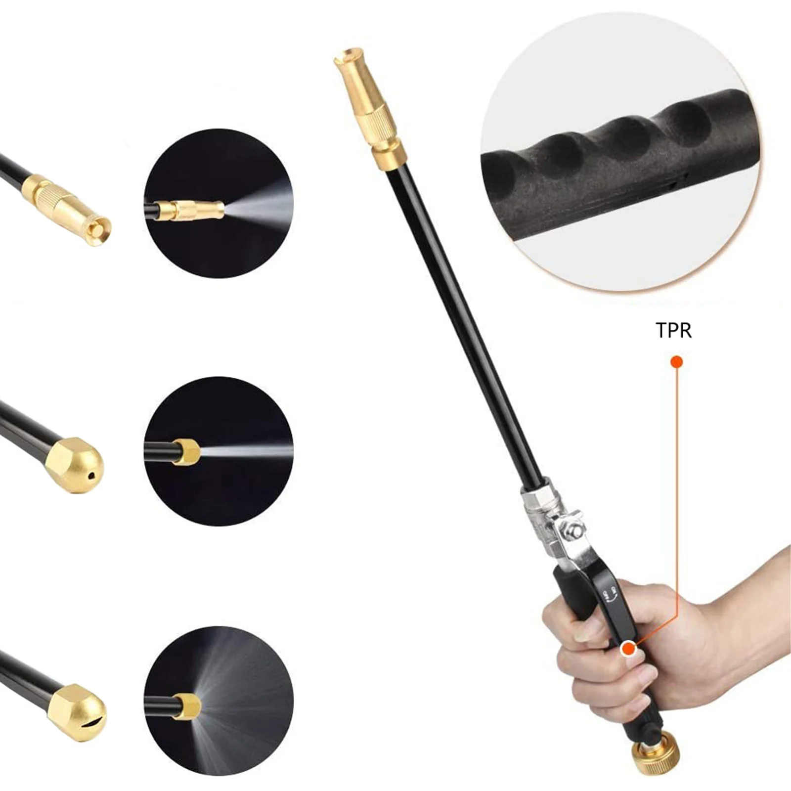 

Шланг для мойки автомобиля, насадка для шланга высокого давления, садовый распылитель для мойки окон