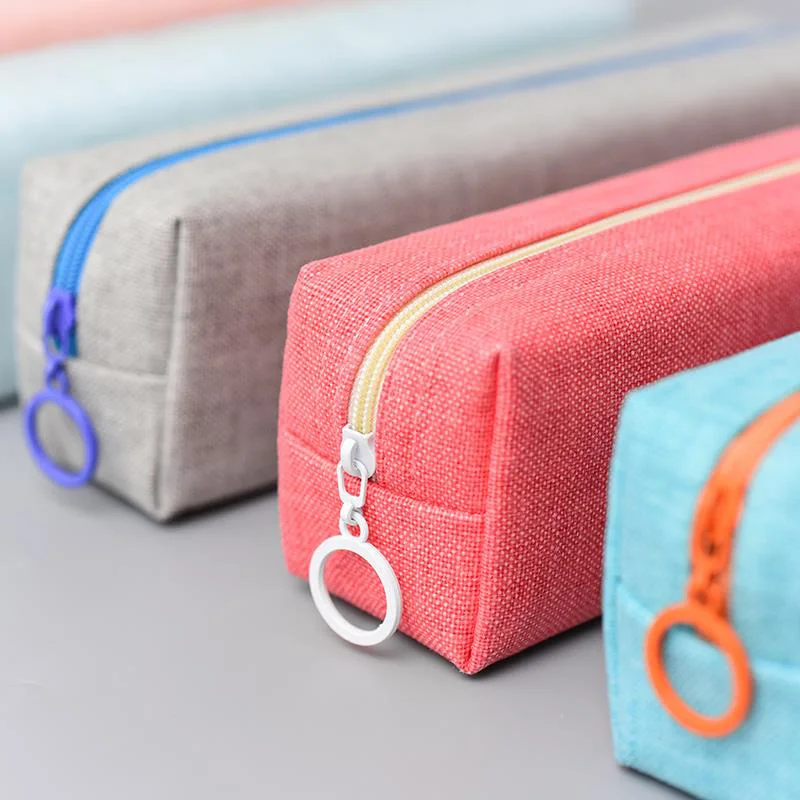 Cute Candy Color Pencil Case Kawaii PU Pen Big Capacity Bag For Girls Gifts School Office Supplies Stationery |
