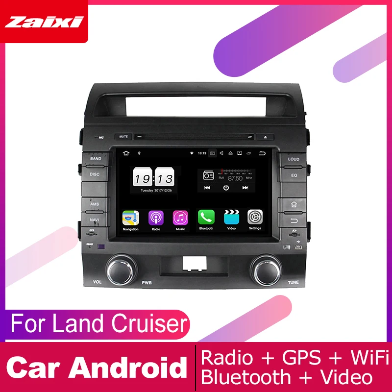 Автомагнитола ZaiXi для Toyota Land Cruiser 2008 ~ 2012 мультимедийная система на Android