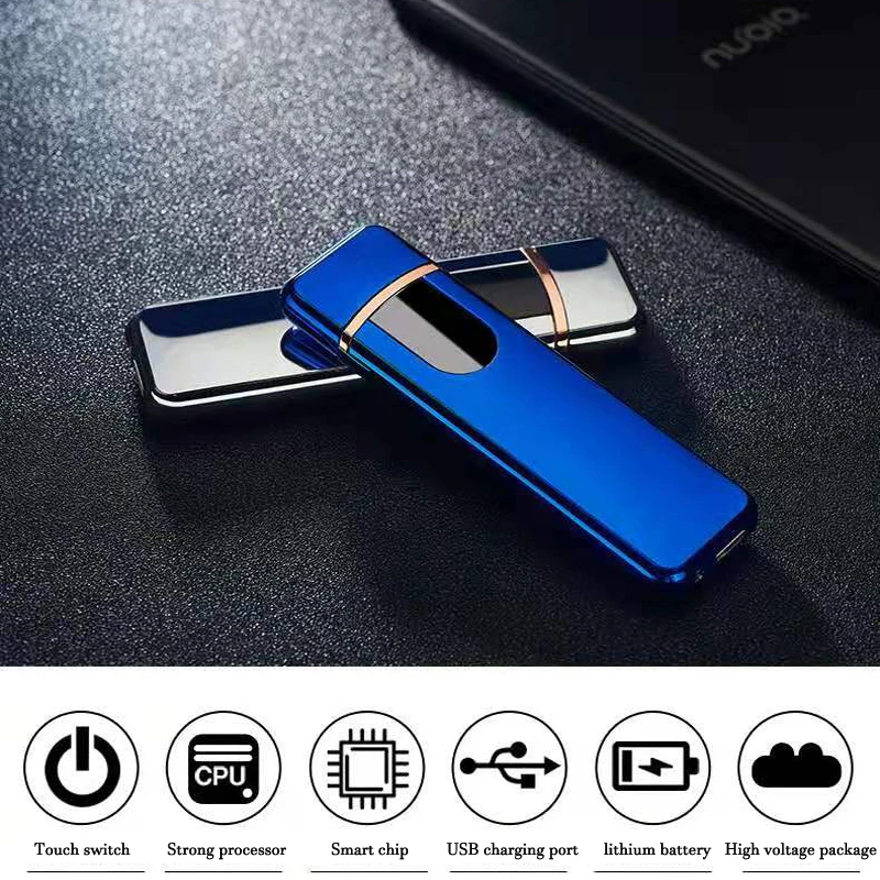 10 шт./лот USB мини-сигарета электрическая зажигалка без газа плазма сенсорная для