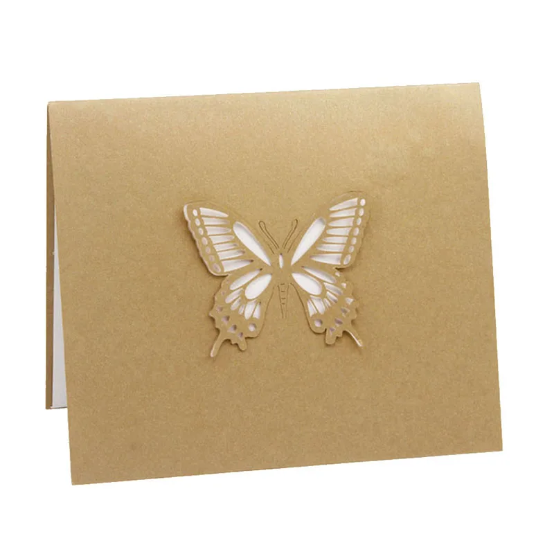 3D всплывающая открытка Бабочка день рождения День Святого Валентина Рождество |