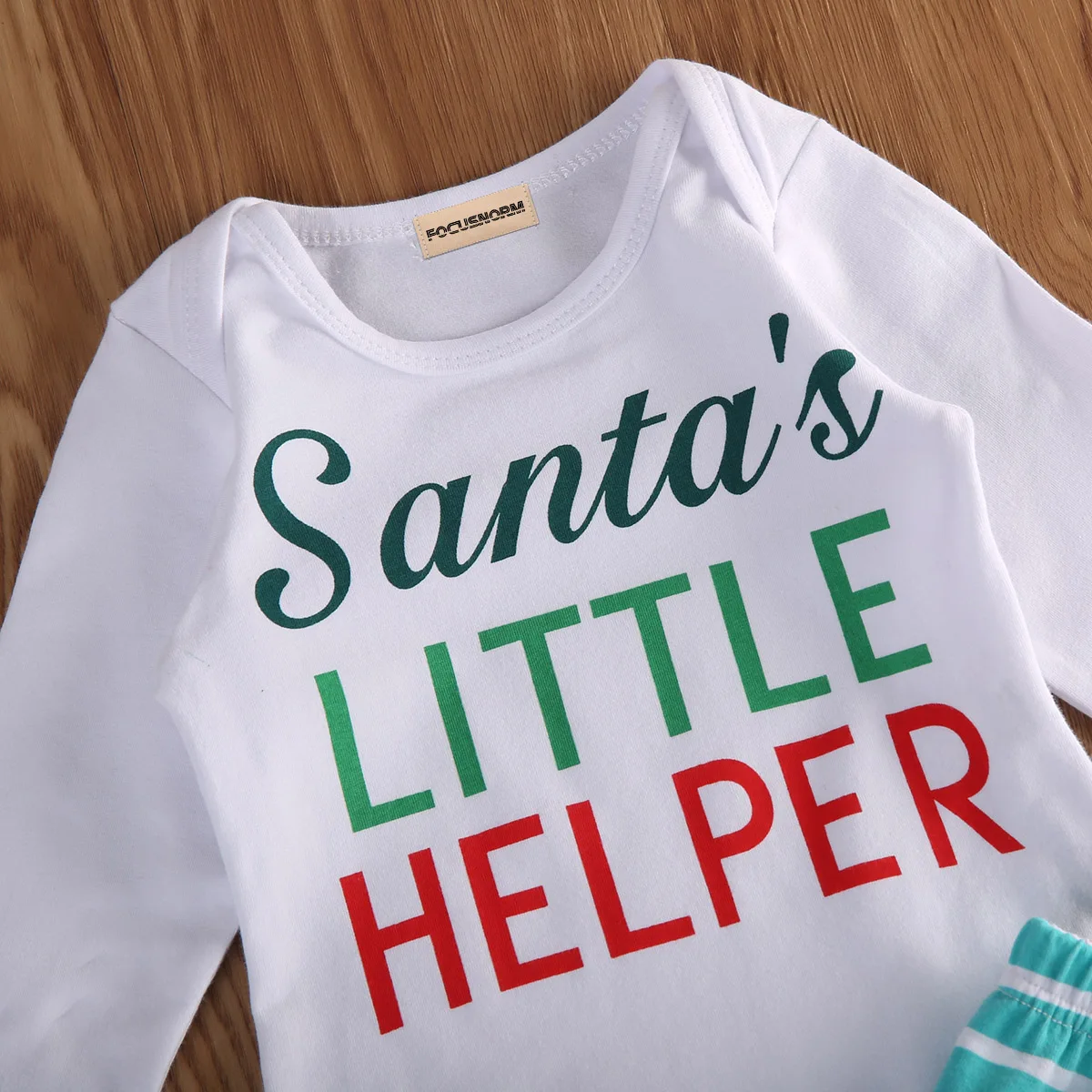 Рождественский комбинезон для младенцев мальчиков девочек с принтом в виде букв