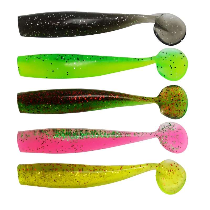 

4pcs/lot Fishing Soft Lure 8g 11cm Soft Bait Wobblers Fishing Lures Silicone pesca Bass baits