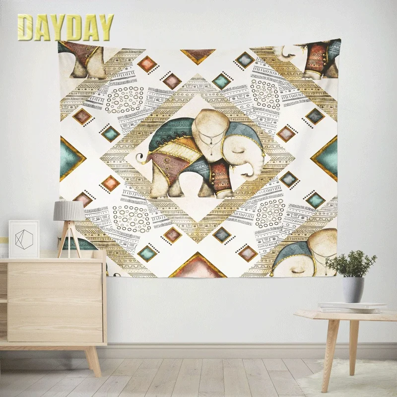 

Hot Selling Fashion Peach Leather Velvet Digital Printing Bedroom Decoration Tapestry Rectangular Beach Sitting Blanket