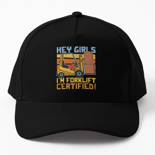 

Hey Girls I Am Forklift Certified For Baseball Cap Hat Summer Boys Sport Sun Spring Casquette Snapback Fish Women Printed