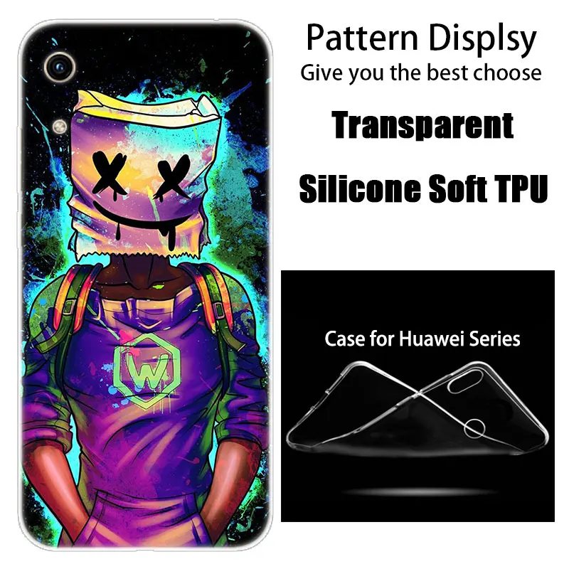 Роскошный силиконовый чехол DJ marshmallow для huawei Honor 9X 8A 7A 20 Pro 7X8X7 S 8S 8 9 10 Lite View 20 20i 10i Play Fashion Cover
