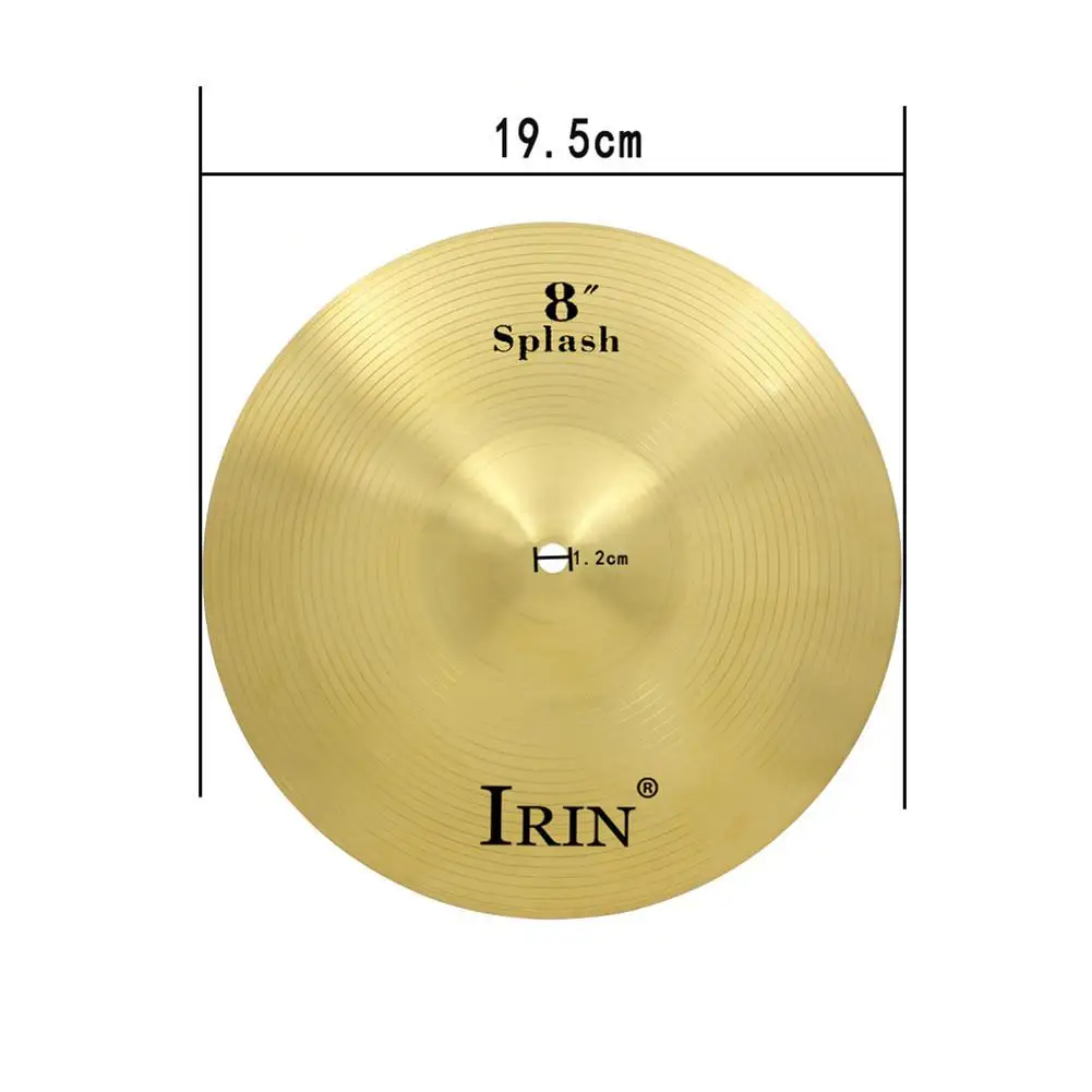 

IRIN 8/12/14 Inch Drums Parts Drum Kit Brass Alloy Crash Ride Hi-Hat Cymbal Percussion Instrument Parts Accessories