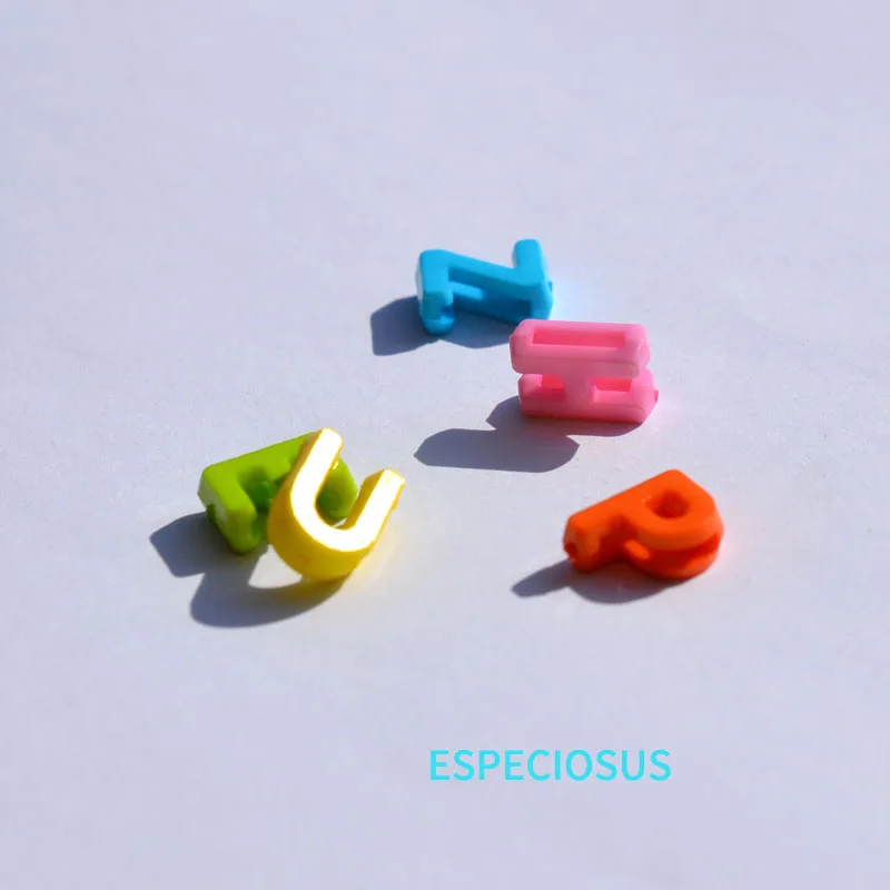 100 шт. акриловые бусины в виде букв 12 мм | Украшения и аксессуары