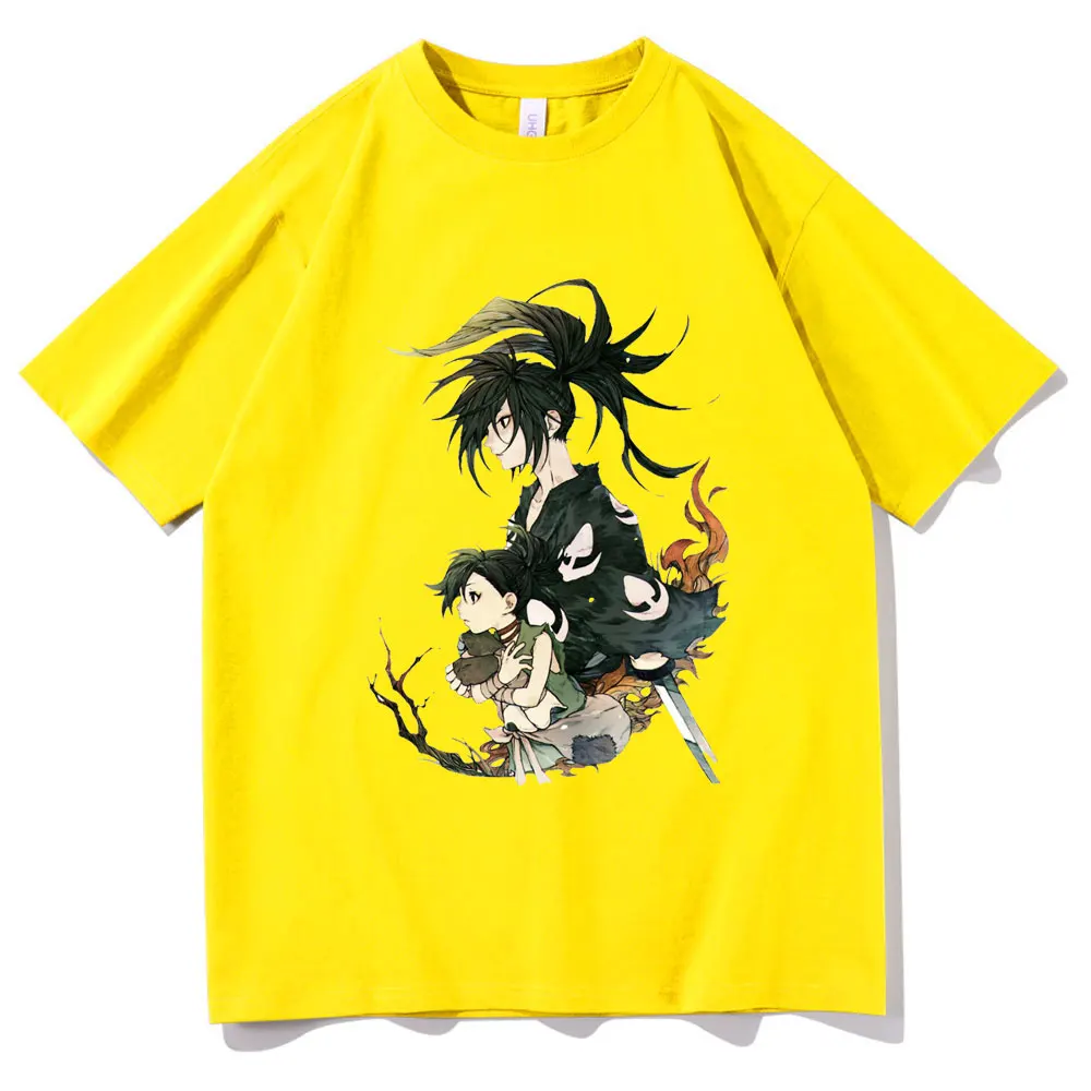 

New Classic Japan Cartoons Dororo Logo Anime Tee Short Sleeve Spring Summer Men Casual Loose T-shirt Harajuku Unisex Kpop Tshirt