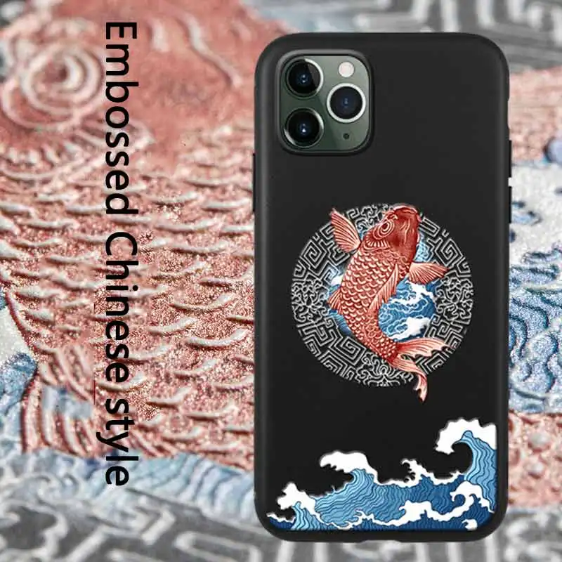 Для iPhone 11 Pro Max 11Pro чехол мягкий силиконовый матовый милый 3D с узором Rlief для 2019 5 8 6 1