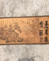 china antique collection penglai wonderland scroll painting diagram