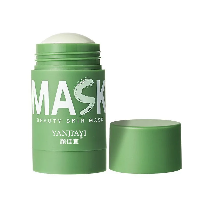 

Green Tea Face Mask Deep Cleansing Solid Mud Mask Stick Remove Grease Blackheads Oil Control Moisturizing Face Skin Care TSLM1