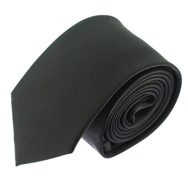 

Black Necktie 7Cm Classic Striped Neckwear Cravat Business Dress Meeting Interview Wedding