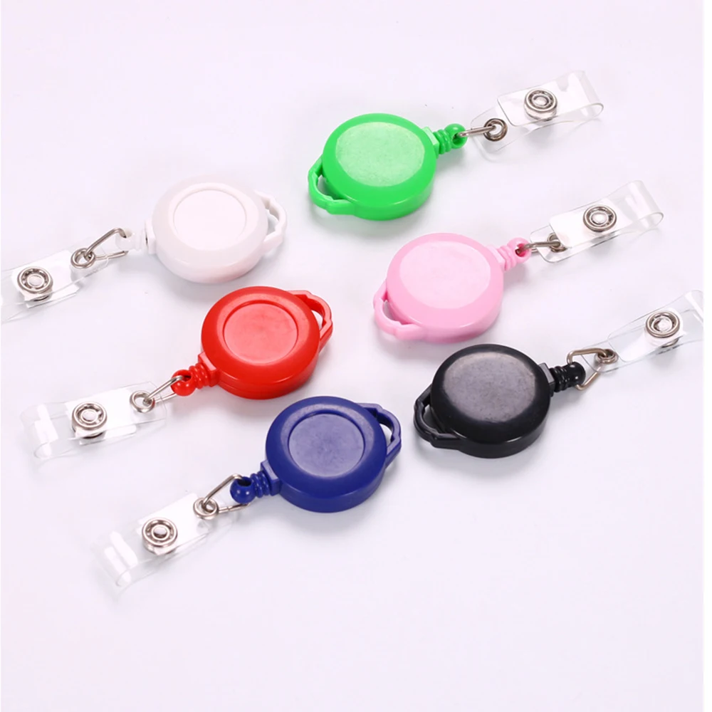 

6 colors 10pcs Lot Retractable ID Badge Holder Clip for Nurse Reel for Nurse Doctor Student Office Suppliers