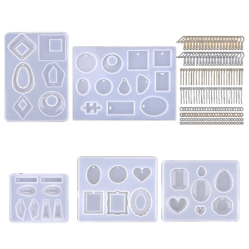 

Handmade DIY Crystal Epoxy Resin Mold Necklace Pendant Casting Silicone Mould X7YC