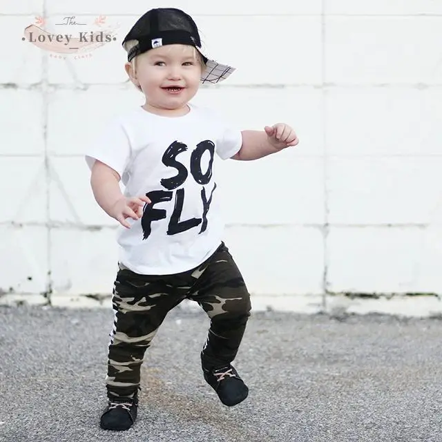 2 шт./комплект футболка с коротким рукавом и камуфляжные брюки |