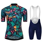 Женский комплект одежды для езды на велосипеде, трикотажная дышащая футболка с коротким рукавом и шорты для триатлона, комплект одежды для езды на велосипеде, лето 2022